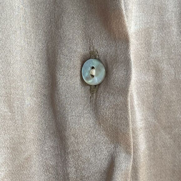 Madewell Darted Button-Up Shirt in Satin Matchstick Size 20W Holiday Career - Picture 3 of 13